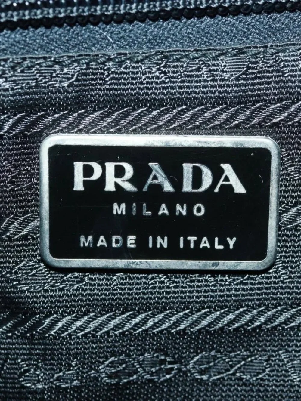 PRADA Backpack Nylon Green Silver Auth 161515 - Picture 11 of 16